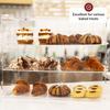 Caixa de Exibição em Acrílico Caixa de Exibição para Panificação Confeitaria Exibição de Alimentos Biscoitos Sobremesas Bancada de Panificação Armazenamento à Prova de Poeira
