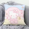 Almohada Hello Kitty Hallokitty Cojín Lindo de Dibujos Animados Corazón de Niña Cojín para Sala de Estar Sofá Oficina Almohada para Descanso de Almuerzo