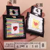 Atacado de Fábrica Patches Bordados, Bordado com Lantejoulas, Bordado com Lantejoulas Reversíveis, Patches Versáteis para Roupas com Rosto Sorridente de Amor