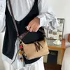 Bolsa Pequeña Cuadrada Retro Estilo Coreano al por Mayor para Mujer 2026 Verano Nuevo Bolso de Hombro Simple con Bloques de Color Bolso Cruzado para el Trabajo
