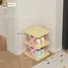 Sapateira Dopamine para Entrada de Casa, Sapateira de Armazenamento de Sapatos Estilosa de Múltiplas Camadas para Interior, Pequena, Estreita, Robusta e Durável