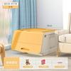 Caixa de Armazenamento de Brinquedos para Porta Lateral Tampa Flip Caixa Fit Doméstica Caixa de Armazenamento de Plástico Lanches Infantis Caixa de Armazenamento com Abertura Inclinada