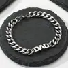 Pulseira Personalizada de Aço Inoxidável para Comércio Exterior Transfronteiriço 2025, Design de Corrente Cubana Grossa Colorida de Aço, Moda e Simplicidade, Joia Masculina