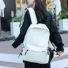 Mochila de Gran Capacidad para Parejas, Mochila de Color Sólido para Estudiantes de Secundaria y Preparatoria, Bolsa Escolar de Almacenamiento, Estilo Campus, Casual y Versátil