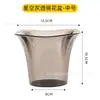 Maceta Autoriegante de Almacenamiento de Agua para Plantas de Interior, Phalaenopsis, Suculentas, Transpirable, Plástico Imitación Cristal, Nutrición Hídrica, Hidropónica, Cuadrada, Grande