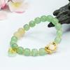 Pulseira de Jade com Contas de Estilo Antigo e Formato de Abóbora, Estilo Palaciano, Atacado de Fábrica e Dropshipping S3042703