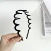 Diadema con Estampado de Leopardo de Onda Grande para Dientes Material de Resina Retro Antideslizante Estable para el Viaje Diario Domador de Cabello Rebelde Accesorio Versátil para el Cabello