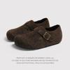 Zapatos Peludos Casuales Planos Perezosos 2026 Otoño Suela Suave Cómodos Mocasines para Mujer Slip-On Zapatos Birkenstock Modernos