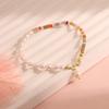 Pulsera de Perlas de Agua Dulce de Piedra Natural Moda Artística Retro Versátil para Viajeras Joyería para Damas