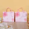 Bolsa de Regalo Exclusiva Flor de Qing Yi Fang (Horizontal) Bolsa para envolver regalos de cumpleaños fresca y linda, tallas SML
