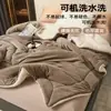 Manta de doble capa transfronteriza, engrosada para abrigar en invierno, manta de terciopelo de leche para siestas en el sofá, manta decorativa de franela, manta de vellón de doble cara