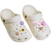 Accesorios para zapatos con agujeros, hebillas de zapatos, simulación de piruleta, helado de chocolate, resina, joyería, decoración de flores para zapatos.