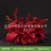 [Série de Ano Novo] Conjunto de Arte Vermelho Decoração Festiva de Casamento Enfeites de Mesa para Sala de Estar Presentes de Ano Novo para uma Atmosfera Festiva