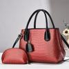 Bolso de mano de cuero brillante con estampado de piedras, bolso grande a la moda que combina con todo, bolso nuevo para mujer de otoño e invierno, bolso cruzado de alta gama para mujer.