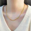Conjunto de Colar e Pulseira de Aço Titânio com Padrão Dividido para Mulheres, Acessórios de Luxo de Alto Padrão Versáteis Banhados a Ouro 18K Venda por Atacado