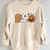 Tamanho Grande - Moletom com Estampa de Halloween Tamanho Grande - "Boo" g