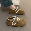 Sapatos de Moda Versáteis com Salto Interno, Bico Redondo, Estilo Retrô Casual, Cadarço, Sapatos Birkenstock, Novo Estilo Primavera e Outono 2026