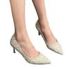 Zapatos Cómodos de Estilo de Nicho de Gama Alta, Nuevo Modelo Otoño 2026, Tacones Altos Elegantes con Pedrería, Zapatos de Punta Fina Stiletto para Dama de Honor y Boda