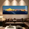Pintura Decorativa Elegante y Lujosa para Sala de Estar con Fondo de Montaña, Pintura de Paisaje para Oficina, Arte de Pared Escénico para Fondo de Sofá Venta al por Mayor