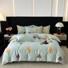 Ropa de cama retro pastoral de algodón de cuatro piezas, funda de edredón gruesa de algodón cepillado de tres piezas, venta al por mayor de textiles para el hogar Nantong, transmisión en vivo