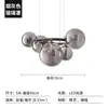 Luminária Pendente Circular de Vidro Bolha Luxo Leve Nórdica Moderna Minimalista para Sala de Estar Luminária Pendente de Bola de Vidro para Sala de Jantar