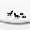 Nuevos Pendientes de Acero Inoxidable con Dibujos Animados de Animales Mascota Perro Lobo Tigre Koala Cerdo Ardilla Pájaro Paloma de Comercio Exterior