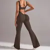 Traje de Yoga de una Pieza Personalizado para Mujer, sin Mangas, Espalda Descubierta Sexy, Ajustado, Levantamiento de Glúteos, Ropa de Fitness, Mono de Yoga