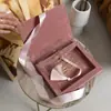Caja de Regalo de Terciopelo para Invitación de Boda de Gama Alta, Invitación Acrílica, Caja de Embalaje de Lujo para Invitaciones de Boda para Eventos de Negocios