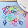 Llavero de joyería hecho a mano, accesorios de bricolaje, hebilla de langosta de plástico de color, colgante de cadena con máscara de caramelo coreano