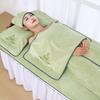 Toalla de salón de belleza con logotipo personalizado toalla de cama de microfibra turbante de tres piezas toalla con agujero para cama de masaje sofá