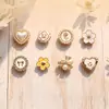 Accesorios de hebilla para cordones, accesorios de perlas y pedrería estilo Chanel, paneles decorativos para cordones, zapatos casuales, flores acrílicas para zapatos, hebillas para zapatos
