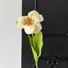 Flor de tulipán artificial individual con un toque de alta gama para decoración de sala de estar en casa, arreglo de escena de boda, arreglo floral