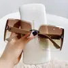 2025 Nuevo Estilo Gafas de Sol para Mujer con Marco Grande y Fragancia Pequeña Tendencia de Moda Gafas de Sol Anti-UV Visera Solar Casual para Exteriores