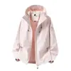 Chaqueta de montaña tres en uno para hombre, cortavientos e impermeable, con forro polar, conjunto de dos piezas desmontable cálido para otoño e invierno para mujer