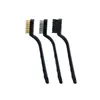 Cepillo limpiador de estufa caliente Amazon 7 pulgadas mini cubo de rueda de cocina bordado cepillo industrial cepillo de alambre de acero inoxidable