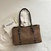 Bolso retro casual estilo coreano Melard para mujer, nueva colección invierno 2026, gran capacidad, adecuado para el trabajo y los desplazamientos