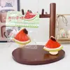 Juguete Squishy de Paleta de Sandía, Forma Realista de Paleta de Fresa, Suave y Rebote Lento, Juguete para Aliviar el Estrés de Otoño e Invierno