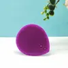 Escova de Shampoo de Silicone para Bebê Escova de Limpeza de Sujeira na Cabeça de Recém-nascido Escova de Massagem para Bebê Coração de Pêssego Escova de Limpeza Facial de Silicone