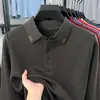 Suéter de Manga Larga de Alta Gama para Hombre 2026 Otoño/Invierno Nuevo Tejido de Peso Medio con Cuello Turn-Down para Jóvenes y Adultos Jóvenes Capa Base Casual