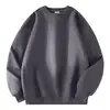 Moletom de Algodão Pesado 360g Primavera e Outono Novo Casal Esportes e Lazer ao Ar Livre e Interno Gola Redonda Camiseta de Manga Longa Base