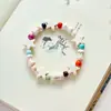 Jingdezhen cerâmica joia pulseira estrela pulseira feminina estudante anel único Novo Presente suprimento para barraca de live