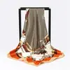 Bufanda de Seda Transfronteriza Europea y Americana de Amazon, Bufanda Cuadrada de 90, Moda de Alta Gama, Pañuelo Versátil para la Cabeza para Mujeres, Venta al por Mayor