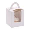 En stock 1 caja portátil Mafen, caja para cupcakes, caja transparente con ventana para postres, caja de embalaje para vasos de papel West Point, venta directa
