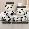 Enfeites Fofos de Panda para a Sala de Estar, Itens Decorativos de Alto Valor de Luxo Leve, Artesanato em Cerâmica, Brinquedos para Alívio do Estresse, Pequenos Enfeites Culturais e Criativos