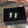Brincos de Letra Marca Y Luxo Leve Brincos de Alta Qualidade Moda Simples Brincos de Nicho Versátil Cruzamento Europeu e Americano Ear Cuffs para Mulheres