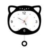 Reloj de Pared Acrílico de Venta Caliente Transfronterizo Reloj de Gato Oscilante Silencioso Reloj de Pared de Fondo para Sala de Estar Reloj de Pared Decorativo Creativo