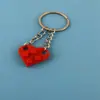 Chaveiro de Quebra-Cabeça Lego Pode Ser Emendado e Dividido Blocos de Construção Chaveiro de Amor para Casal Acessórios de Joia Atacado