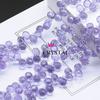 Agujero Horizontal Cristal de Fresa Cristal Facetado Cuentas Sueltas Bombilla de Luz Perlas Destellantes Accesorios para Joyería Hecha a Mano DIY Decoración Colgante para Coche