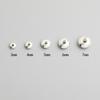 Cuentas planas de platillo volador de plata esterlina s925, hechas a mano, para pulseras, collares, joyas, cuentas de ábaco, cuentas sueltas, accesorios.