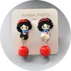 Novos Brincos Atacado Brincos Infantis Coreanos Cor de Doce Desenho Animado Fofo Princesa Meninas Clipe de Orelha Bebê Acessórios de Orelha